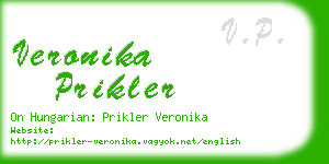 veronika prikler business card